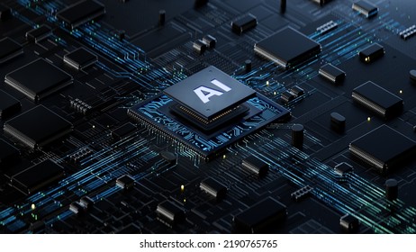 AI, Artificial Intelligence concept,3d rendering,conceptual image.