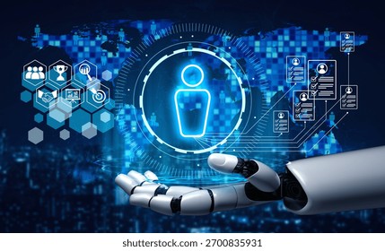 AI artificial intelligence transforms hiring with digital recruiters, virtual HR assistants, and smart matching tools for modern talent acquisition. Vouch