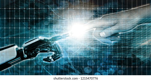 AI Assisting Humans and Helping Research Development 3D Render