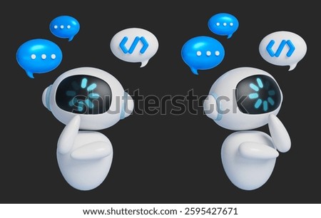 AI character 3D graphics while loading data