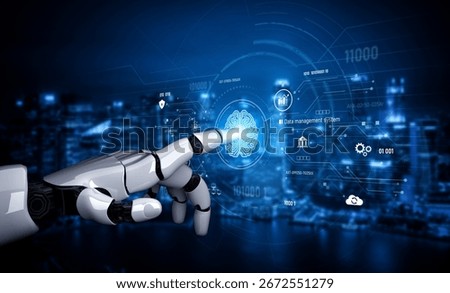 AI interacting with data management, data system, and data analysis processes for data-driven operations Vouch