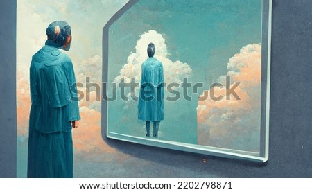 AI looking at itself in the mirror and seeing God