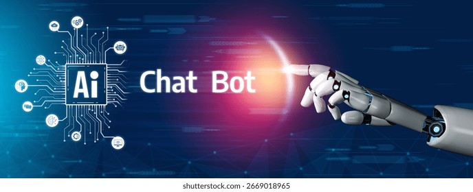 AI Virtual Assistant Artificial Intelligence Chatbot Controlled by Prompt Engineering for Explainable Generative AI information and LLM Deep Learning Technology for Smart Business Work Support. Vouch