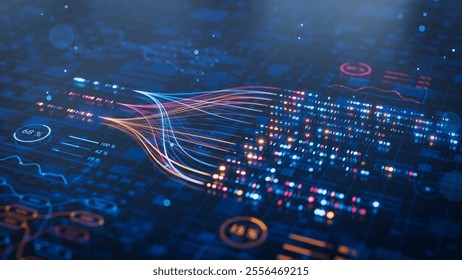 AI-driven technology powers automation and big data workflows, enabling analysis through neural networks and data analytics for business intelligence, predictive insights, and process optimization. - Powered by Shutterstock - Get 15% off with code: PIKWIZARD15