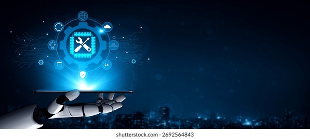 AI-powered IT support and technical maintenance services. AI solutions for system maintenance, ensuring business continuity with reliable AI IT support. Motif