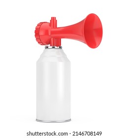 Air Horn with Free Space For Your Design on a white background. 3d Rendering 