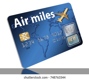 Air Miles Credit Card Credit Card Stock Illustration 748763344 ...