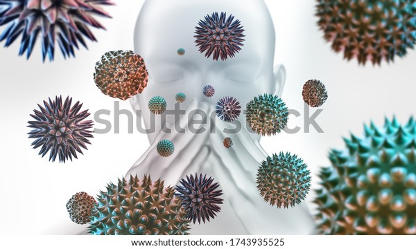Airborne pollen grains- allercic reaction
illustration - 3D
illustration