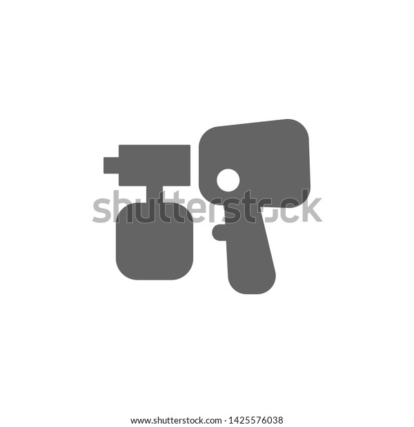 Airbrush,\
tool icon. Element of material flat tools\
icon