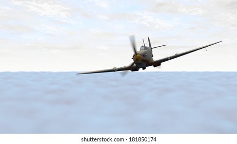 aircraft above clouds 