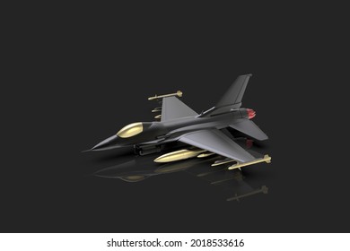 Aircraft Fighter Interceptor 3d Render