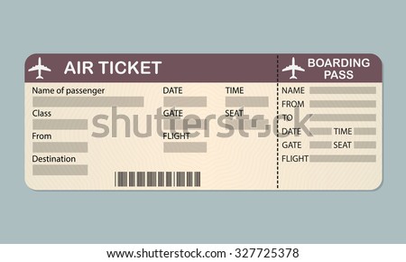 airline boarding pass ticket