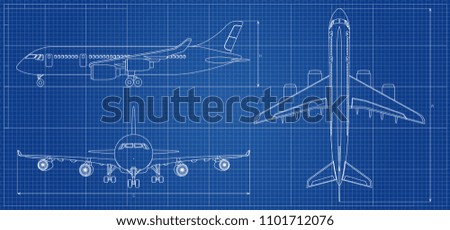 Similar – Image, Stock Photo A vintage aircraft in an airport