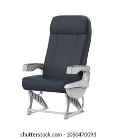 Airplane Seat Isolated. 3D Rendering