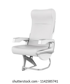 Airplane Seat Isolated. 3D Rendering