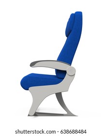 Airplane Seat Isolated. 3D Rendering