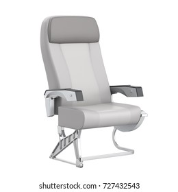 Airplane Seat Isolated. 3D Rendering