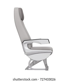 Airplane Seat Isolated. 3D Rendering