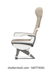 Airplane Seats Isolated. 3D Rendering