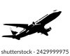 airplane silhouette front