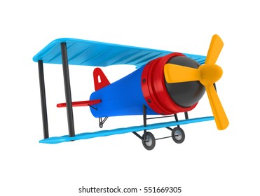 Airplane Toy Isolated. 3D Rendering