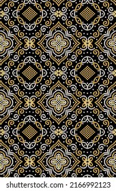 Ajrak Check Pattern Design Digital Print