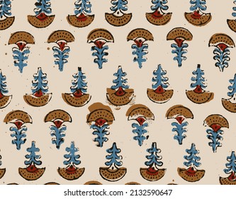 
Ajrakh Pattern and block print and batik print Background digital printing textile pattern
