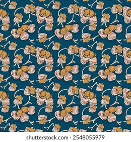 Ajrakh Pattern and block print Pattern and batik print Background digital printing textile pattern