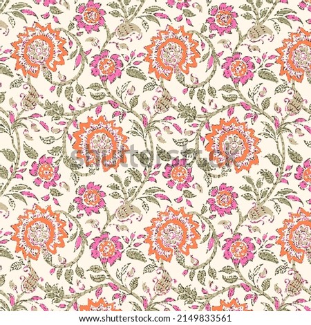 Ajrakh Pattern and block print Pattern and batik print Background digital printing textile pattern
