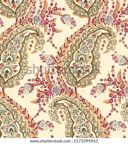 Ajrakh Pattern and block print Pattern and batik print Background digital printing textile pattern