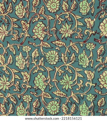 Ajrakh Pattern and block print Pattern and batik print Background digital printing textile pattern
