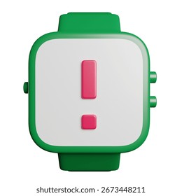 Alarm Alert Time 3D Rendering Icon Illustration