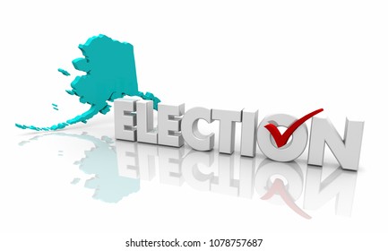 Alaska Ak Election Voting State Map Stock Illustration 1078757687 ...