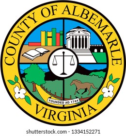 Albemarle County Seal. USA