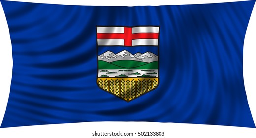 Albertan Provincial Official Flag Symbol Canada Stock Illustration ...