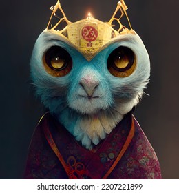 Alchemy Owl With Shine King Crown