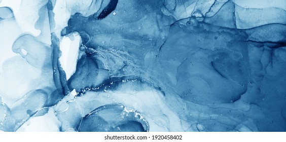 Alcohol Background. Navy Blue And White Color Blots. Hoarfrost Background Lines. Water Ink Print. Aquamarine Pigment Ink Blur. Alcohol Ink Stains. Alcohol Ink Art.