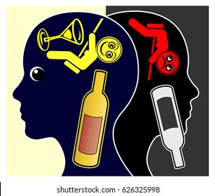 Alcohol And Depression. Alcoholic Woman Getting Depressed After Getting Sober