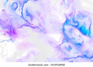 Alcohol ink abstract luxury  background.Digital watercolor fluid liquid waves paint splash texture.Greeting,invitation,business,gift card template.Blue,pink,purple,violet colors.White paper.Decor.Art. - Powered by Shutterstock