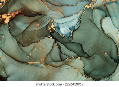 Alcohol Ink Art.Mixing Liquid Paints. Modern, Abstract Colorful Background, Wallpaper. Marble Texture.Translucent Colors