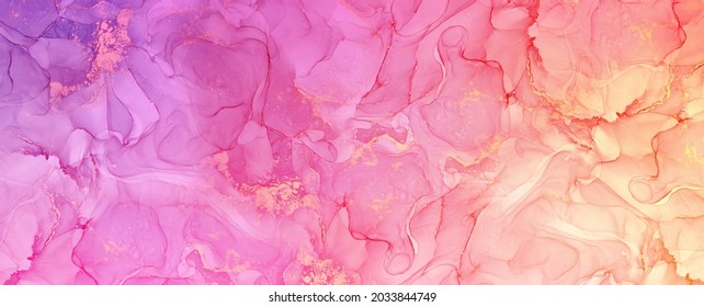 Alcohol ink pink seamless background. Fluid art Banner Texture Background Wallpaper in More Than 8K High Resolution

