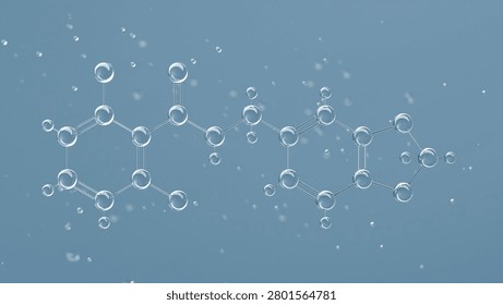 alda-1 molecular structure, 3d model molecule, cardioprotective agent structural chemical formula view from a microscope