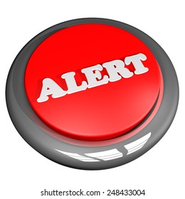 Alert Button Isolated Over White 3d Stock Illustration 248433004 ...