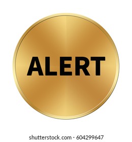 Alert icon. Internet button.3d illustration.