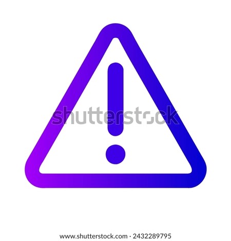 alert icon in white background