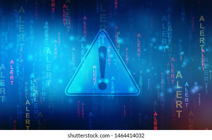 Alert Matrix Concept Caution Security Background Stock Illustration ...