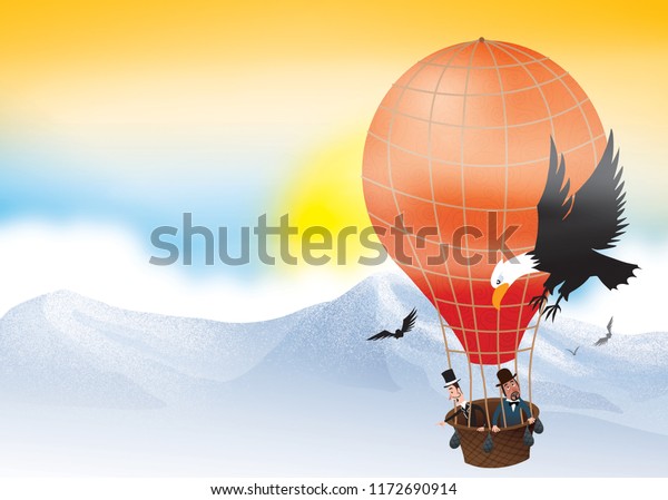 Alexander Dumas Around World Eighty Days Illustration De Stock