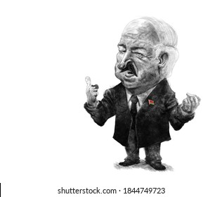 Alexander Lukashenko, Belarus President,  Editorial Cartoon 11/01/2020