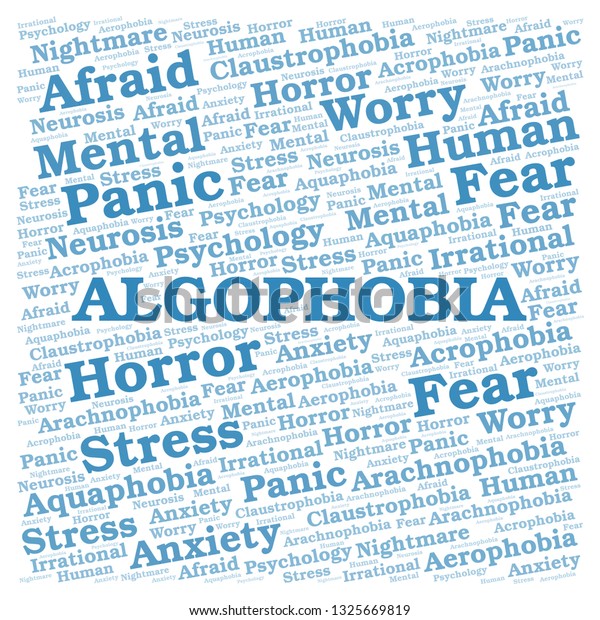 Algophobia Word Cloud Stock Illustration 1325669819 | Shutterstock