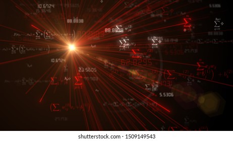 Algorithm Math Equations Artificial Neural Networks Stock Illustration ...